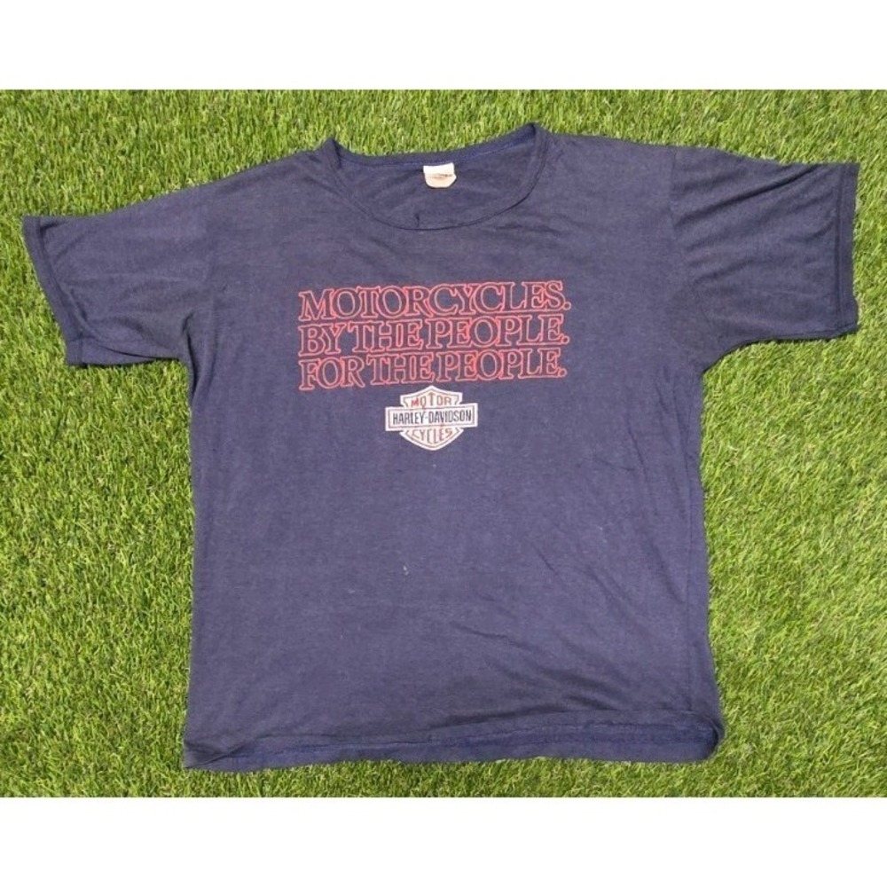 Vtg 80s Harley Davidson T Shirt Single Stitch XL Toys For Big Boys Moncton NB